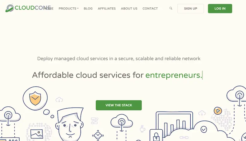 cloudcone homepage