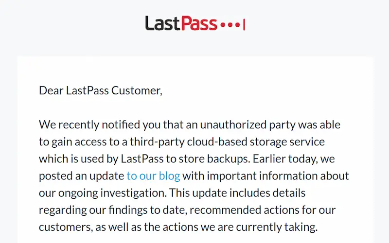 lastpass email